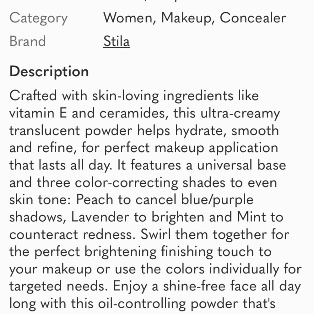 STILA Multicolor One step Correcting Face Powder Palette - Picture 5 of 9